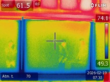 High thermal resistance of a window suggesting energy efficiency where M&V savings through operational verification.